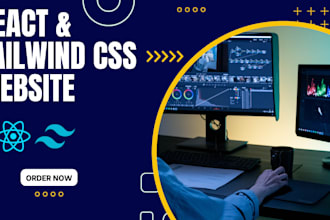 build reactjs website with tailwind CSS