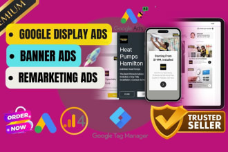 prepare google display ads, banner ads and display or banner remarketing ads