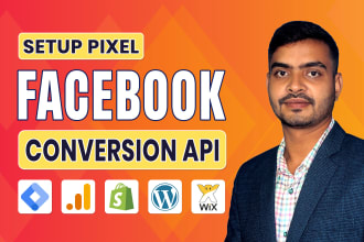 setup facebook pixel conversion API ga4 ecommerce tracking with GTM