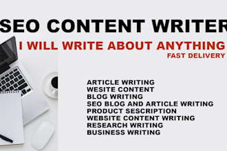 write blogs and articles for websites