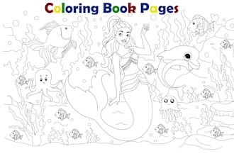 create coloring book pages for children and adults