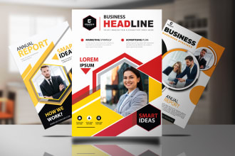 design a professional  trifold brochure, one pager, leaflet