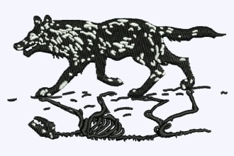 do embroidery digitize in dst pes emb file in a few hours