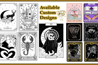 poetry line art ,book formatting, tarots cards, lenormand decks,lenormand card