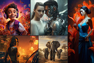 create custom ai art, ai design using midjourney ai