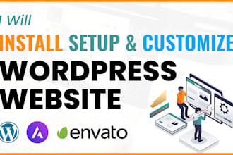 install customize and setup a wordpress website in 24 hours