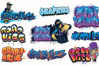 create an original custom graffiti logo for your t shirt