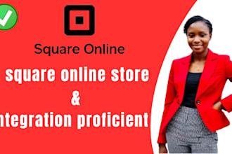 design a fitness square online website, square online store square design