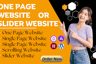 create stunning wordpress one page slider website in one day