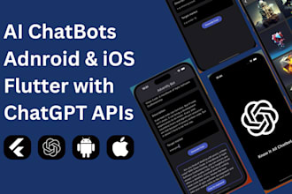 develop chat bot ai with flutter for android ios using gpt api