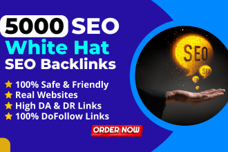 create 5000 high quality contextual dofollow seo backlinks