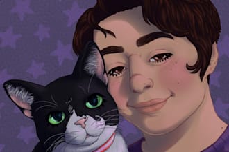 do stylized digital art, it could be your profile pic