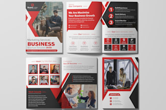 design a multipage business brochure pdf
