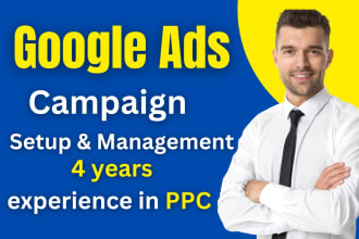setup google ppc ads campaign and ongoing management