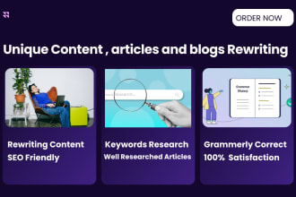 rewrite your website content ,do article rewriting and blog post
