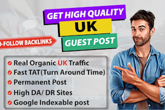 write and guest post on high traffic with 2 dofollow links