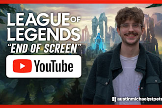create your end of screen graphic for your youtube videos