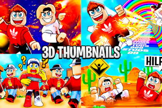 do a professional roblox thumbnail