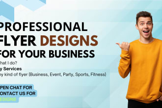 do professional graphic designing, poster making, flyer making