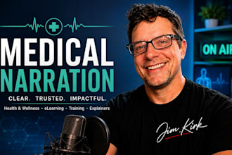 narrate your medical voice over or healthcare video