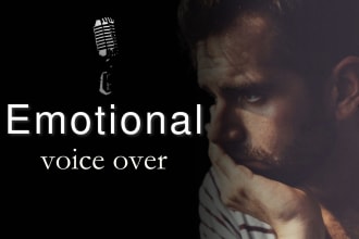 be your emotional, dramatic, deep american male voice actor