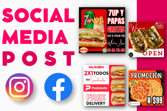 design social media posts and advertising