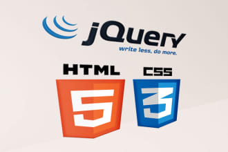 do all your html, css3 bootstrap work