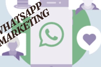 do whatsapp marketing , data scrapping and bulk messaging and support IT