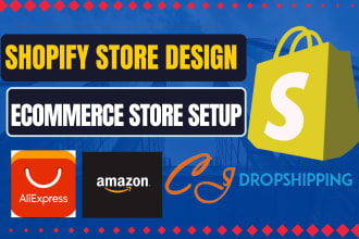 design and setup shopify ecommerce website