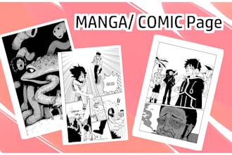 draw a manga or comic page