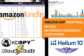 do profitable amazon kindle niche research, keyword research and book publishing