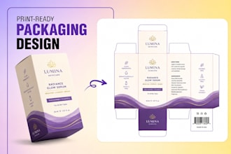convert ai generated packaging image into print ready pdf vector
