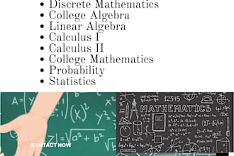 tutor math linear algebra calculus discrete mathematics
