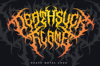 create a unique death metal logo for your band or brand