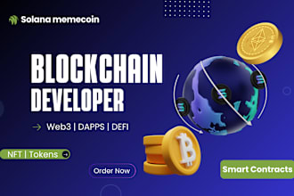 be your solidity smart contract developer and solana memecoin developer