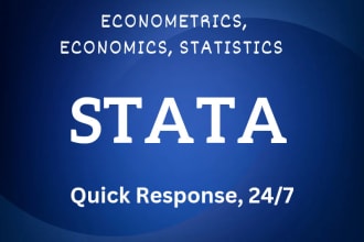 do statistics, probability, time series, analysis, in stata