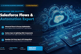 be your salesforce developer for flows, integrations, and CRM automation