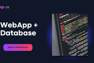 create your own website that collects data on a database