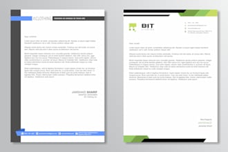 design professional letterhead for your company