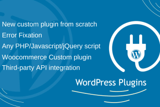 develop custom api fix woocommerce plugin in wordpress