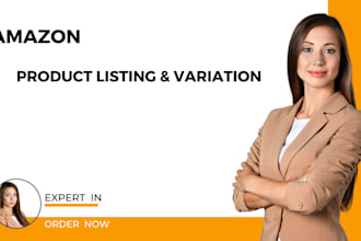 create amazon product listing and resolve variation issues
