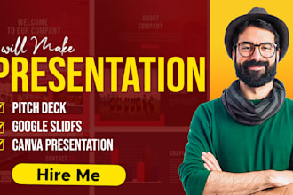 do pitch deck, google slide, slide deck and canva presentations