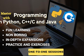 teach you cpp, python, and java programming from beginner to advanced