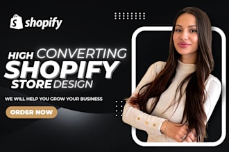 design or redesign your shopify website or shopify store