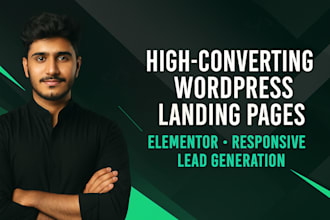 create high converting wordpress elementor landing pages