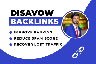 disavow bad backlinks to reduce spammy and toxic links spam score