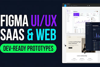 do modern figma website design, saas UI UX, and landing page design