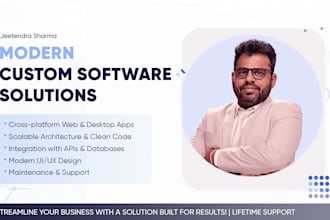develop modern custom software for web and desktop
