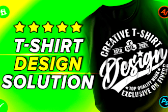 create typography graphic and streetwear t shirt design logo