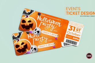 designs elegant event tickets, invitations, and coupons for any event